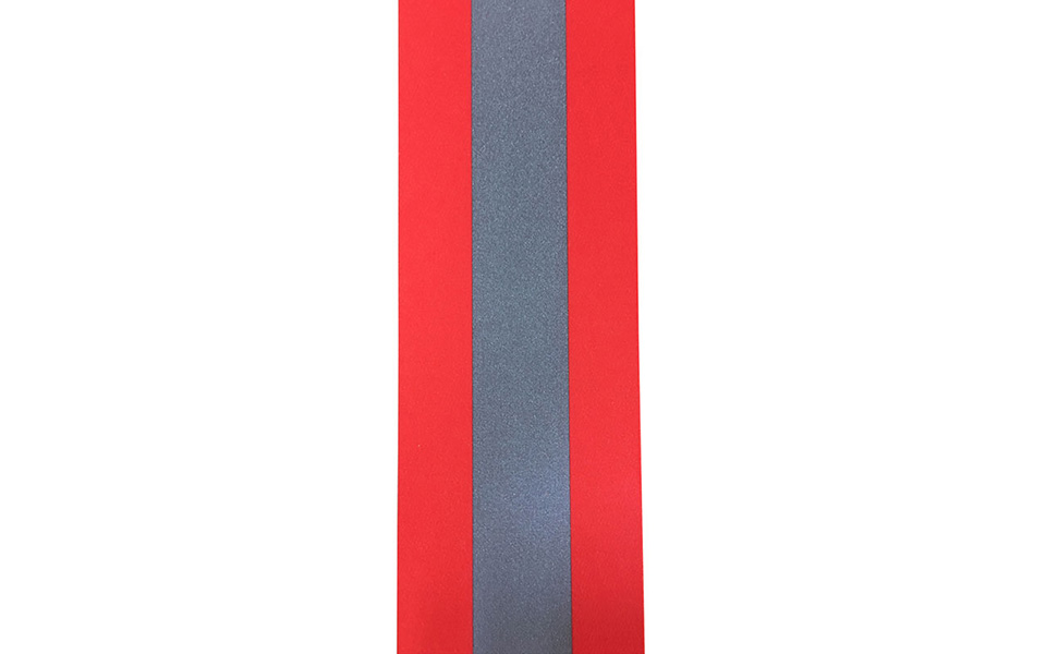 Aramid fluorescent red flame retardant warning tape
