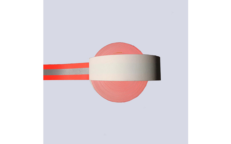 All cotton fluorescent red flame retardant warning tape